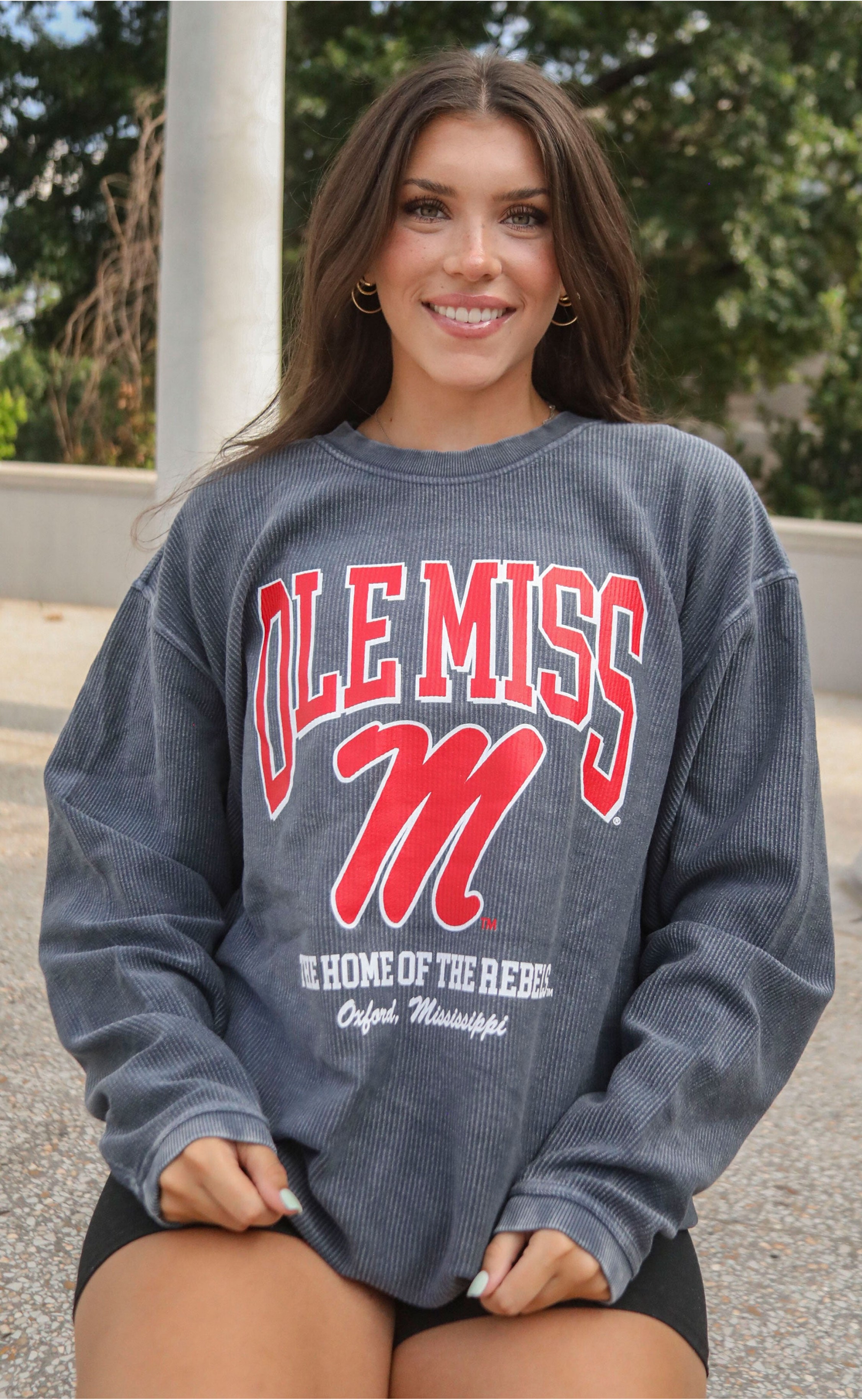 Ole Miss Mascot Corded Sweatshirt – Carry the Re...