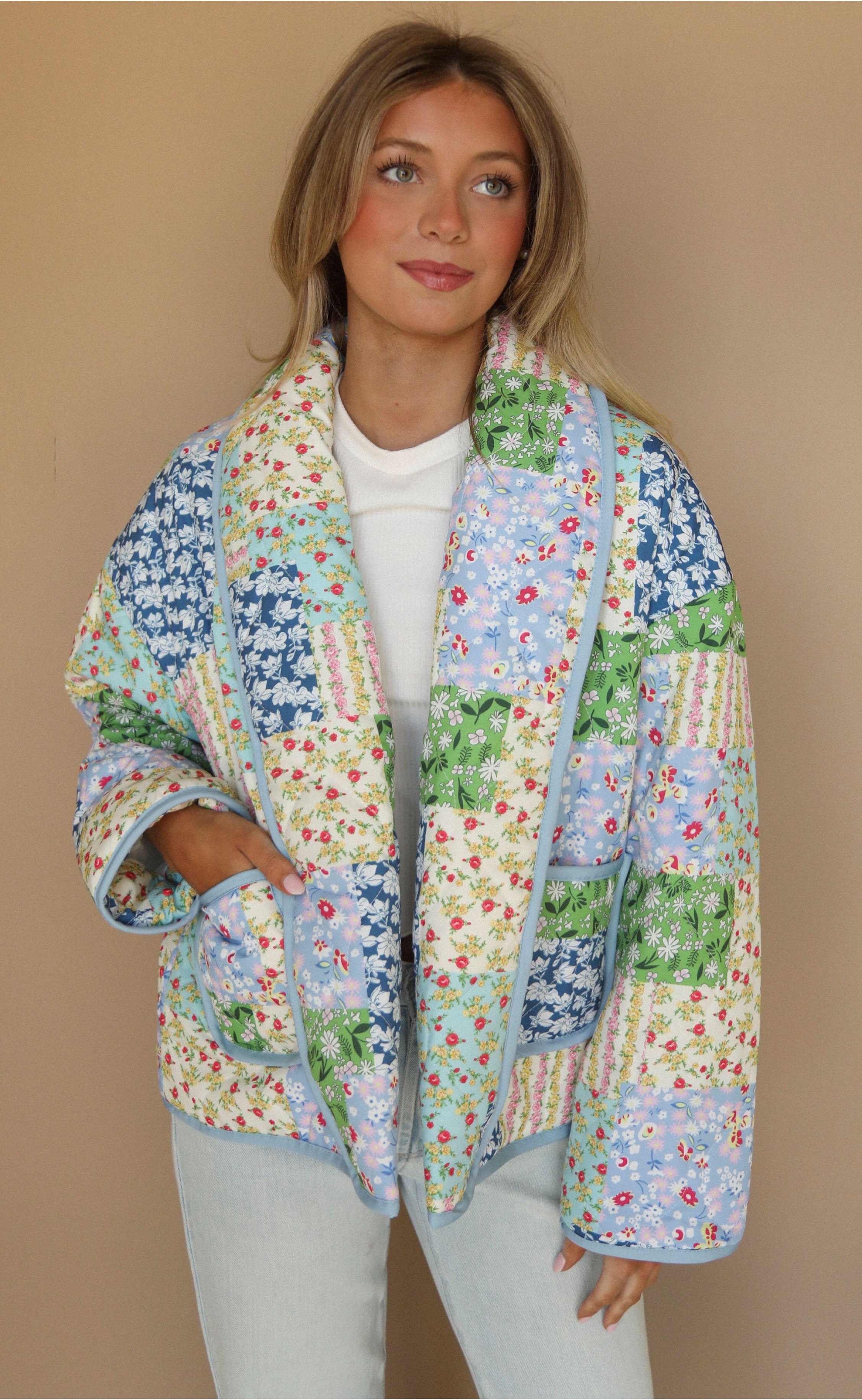 Versatile Spring Picnic Quilted Jacket – Ideal f...