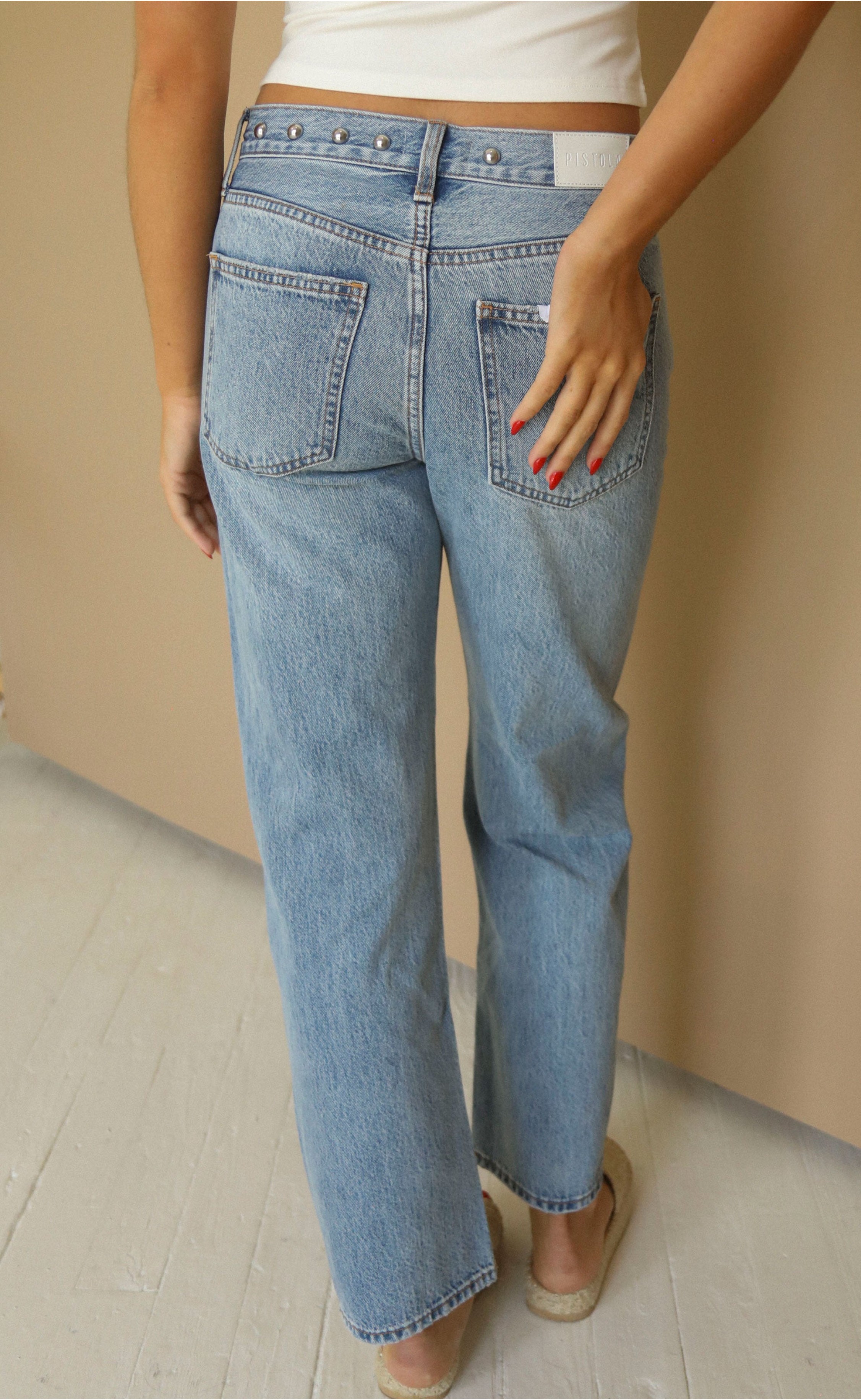 Lexi Mid Rise Bowed Straight Pants – Comfortable Mid-Rise Fit with Subtle Bowed Cut and Straight Leg, Perfect for Casual and Office Wear