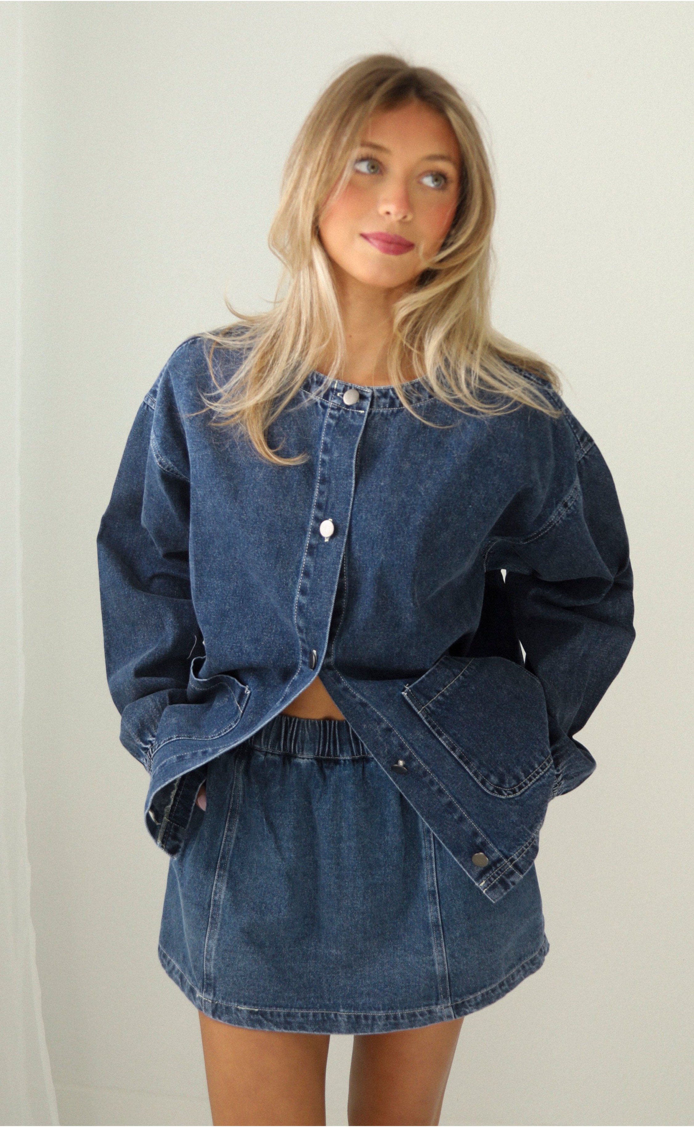 Something About You Denim Jacket – Comfortable and Stylish Denim Jacket Designed for Everyday Wear and Effortless Style