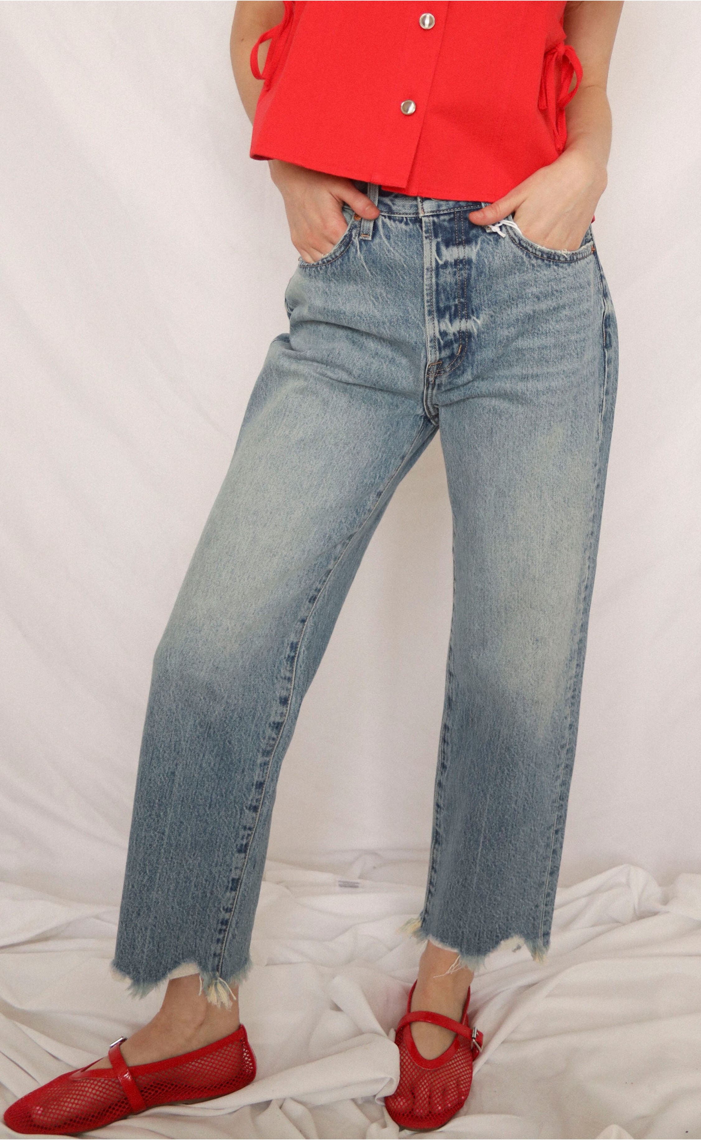 Crop Super High Rise Straight – Era Vintage: Cla...