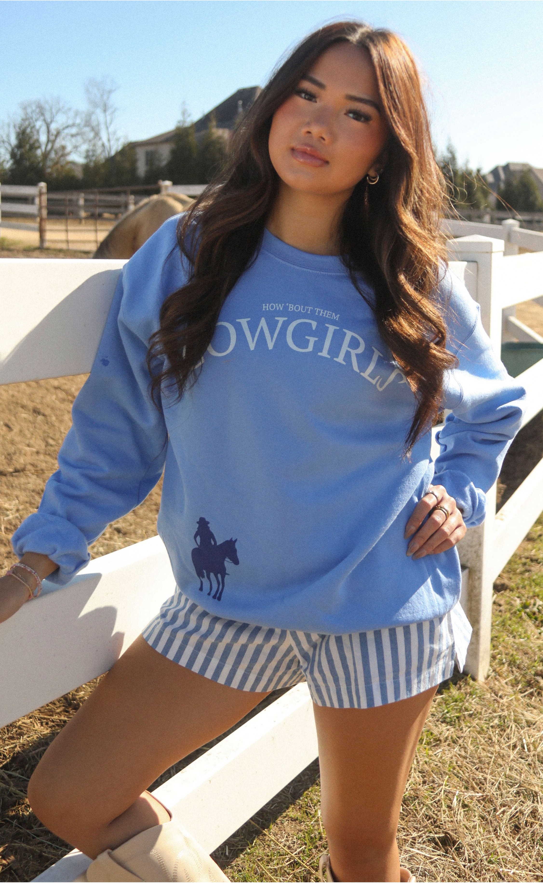 How 'Bout Them Cowgirls Sweatshirt – Western Pride with a Feminine Edge