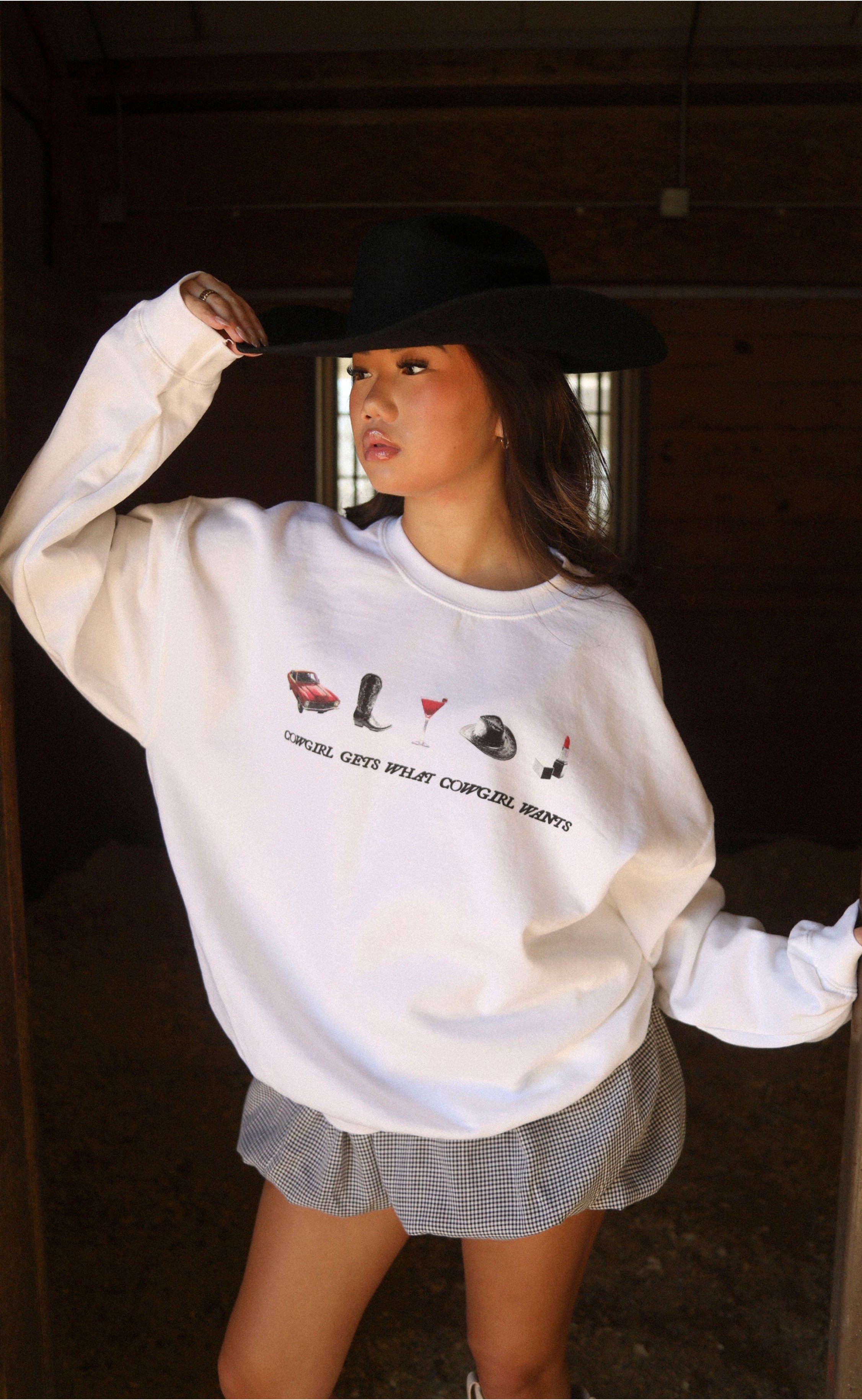 What Cowgirl Wants Sweatshirt – For the Bold, Fi...