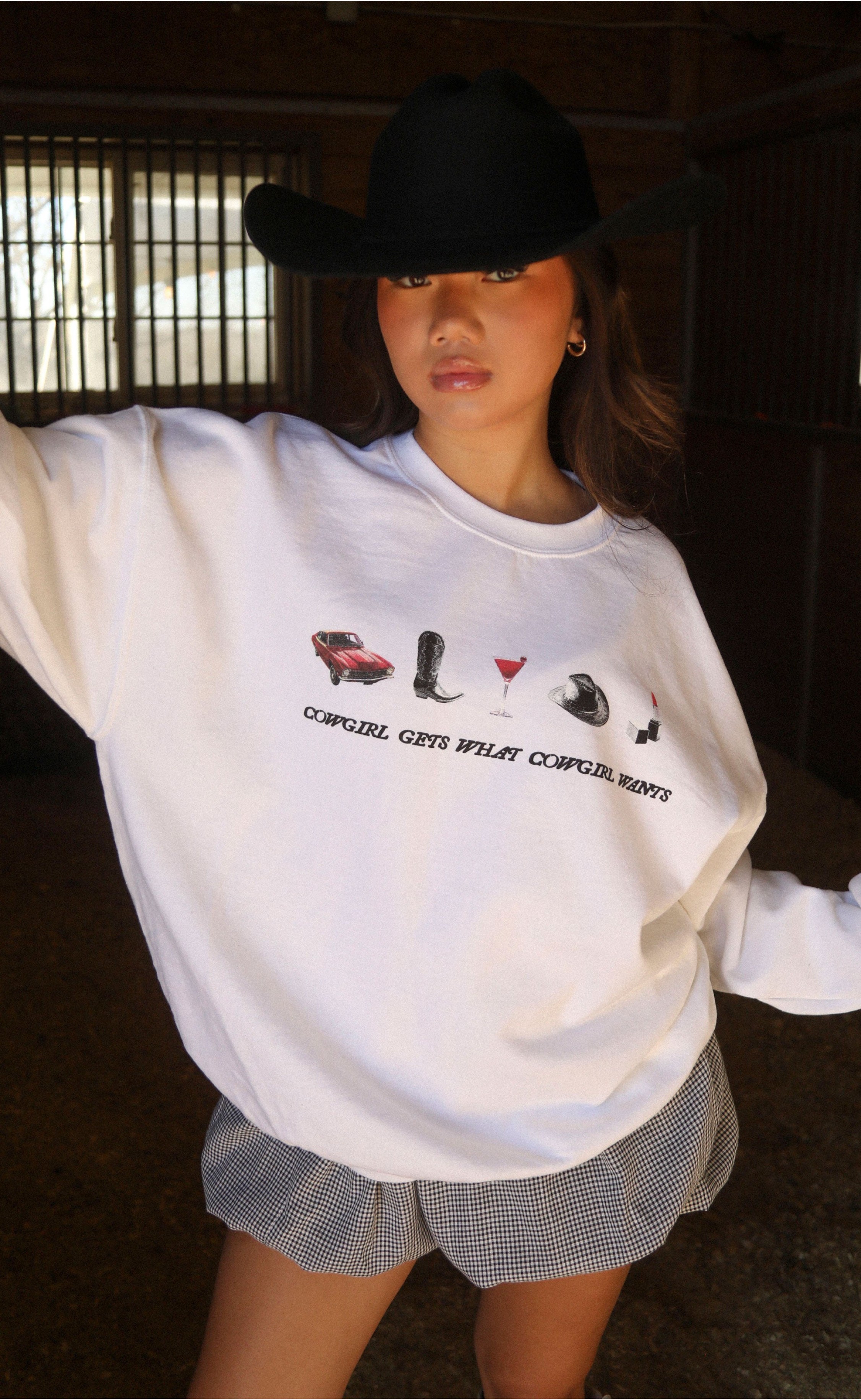 What Cowgirl Wants Sweatshirt – For the Bold, Fierce, and Fabulous