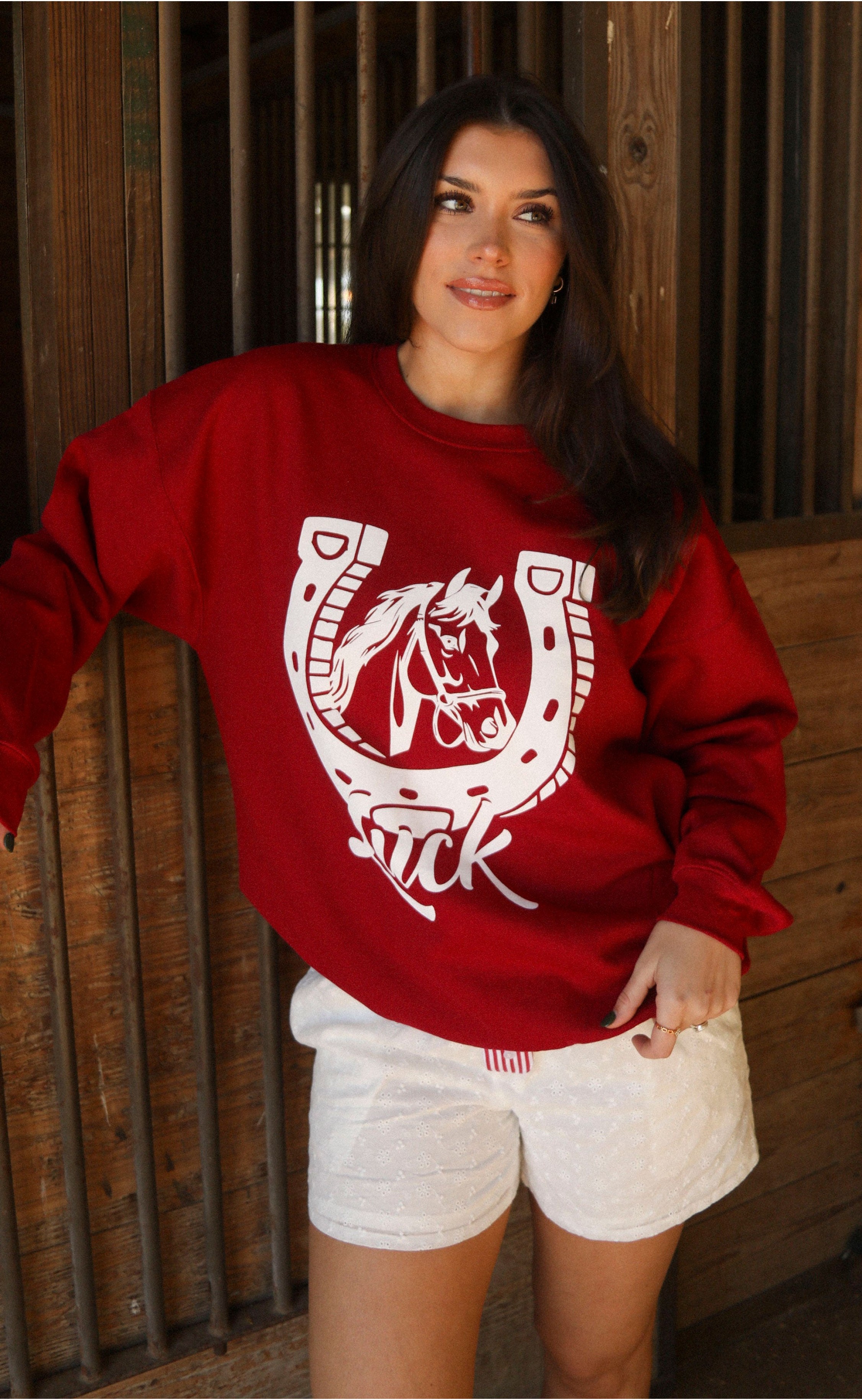 Horseshoe Luck Sweatshirt – Carry Good Vibes Wherever You Go