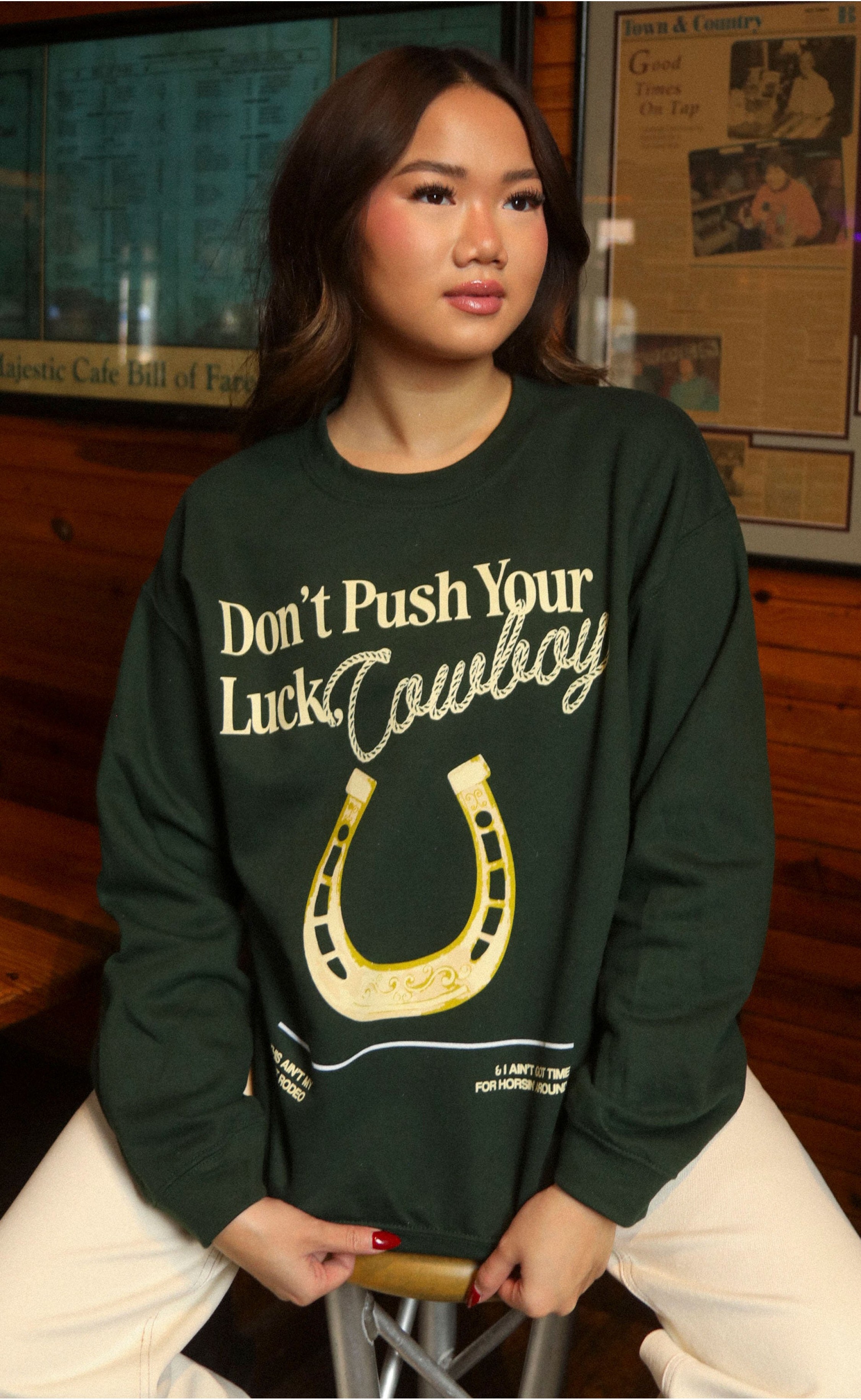 Push Your Luck Sweatshirt – For the Risk Takers and Rule Breakers