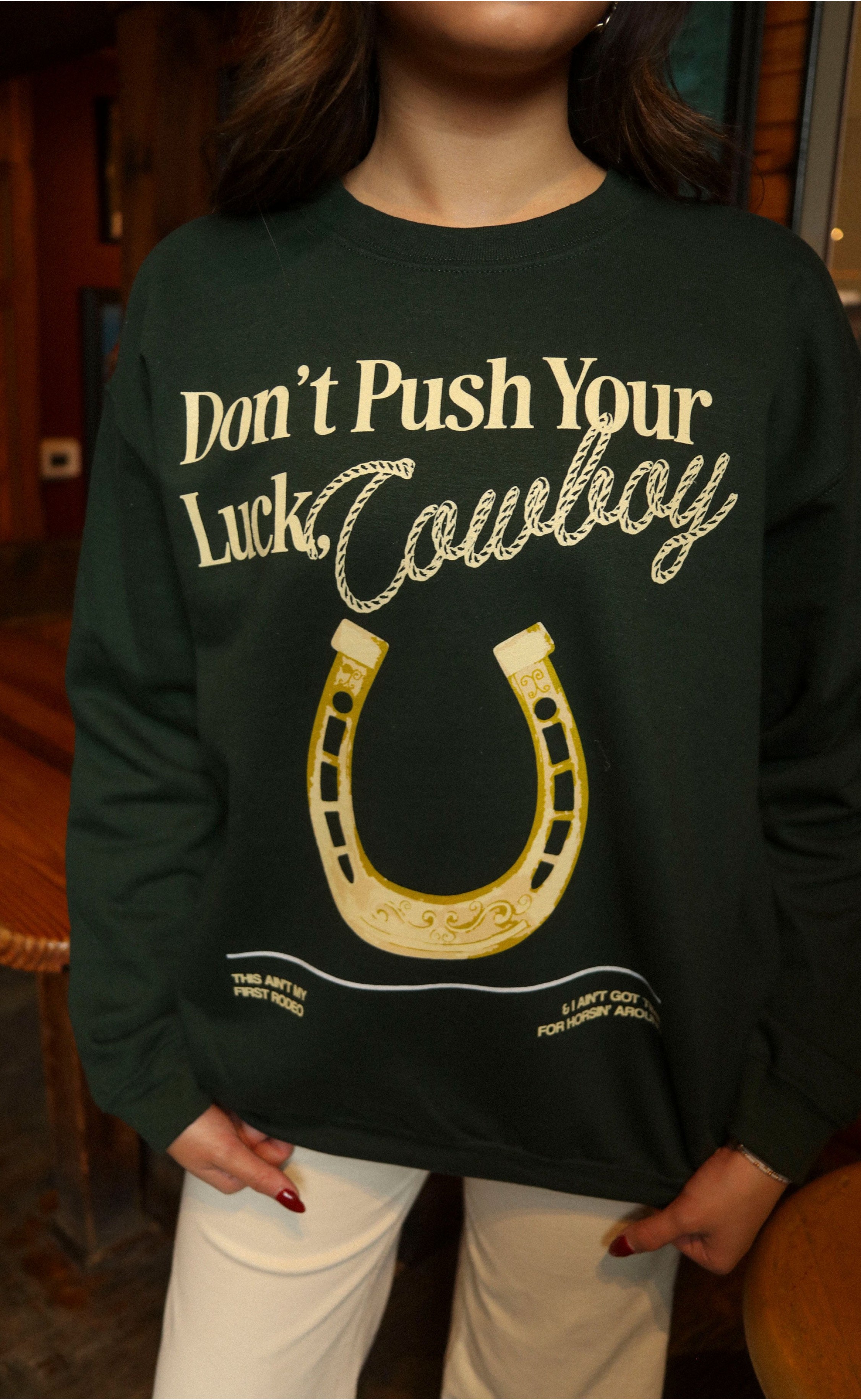 Push Your Luck Sweatshirt – For the Risk Takers and Rule Breakers