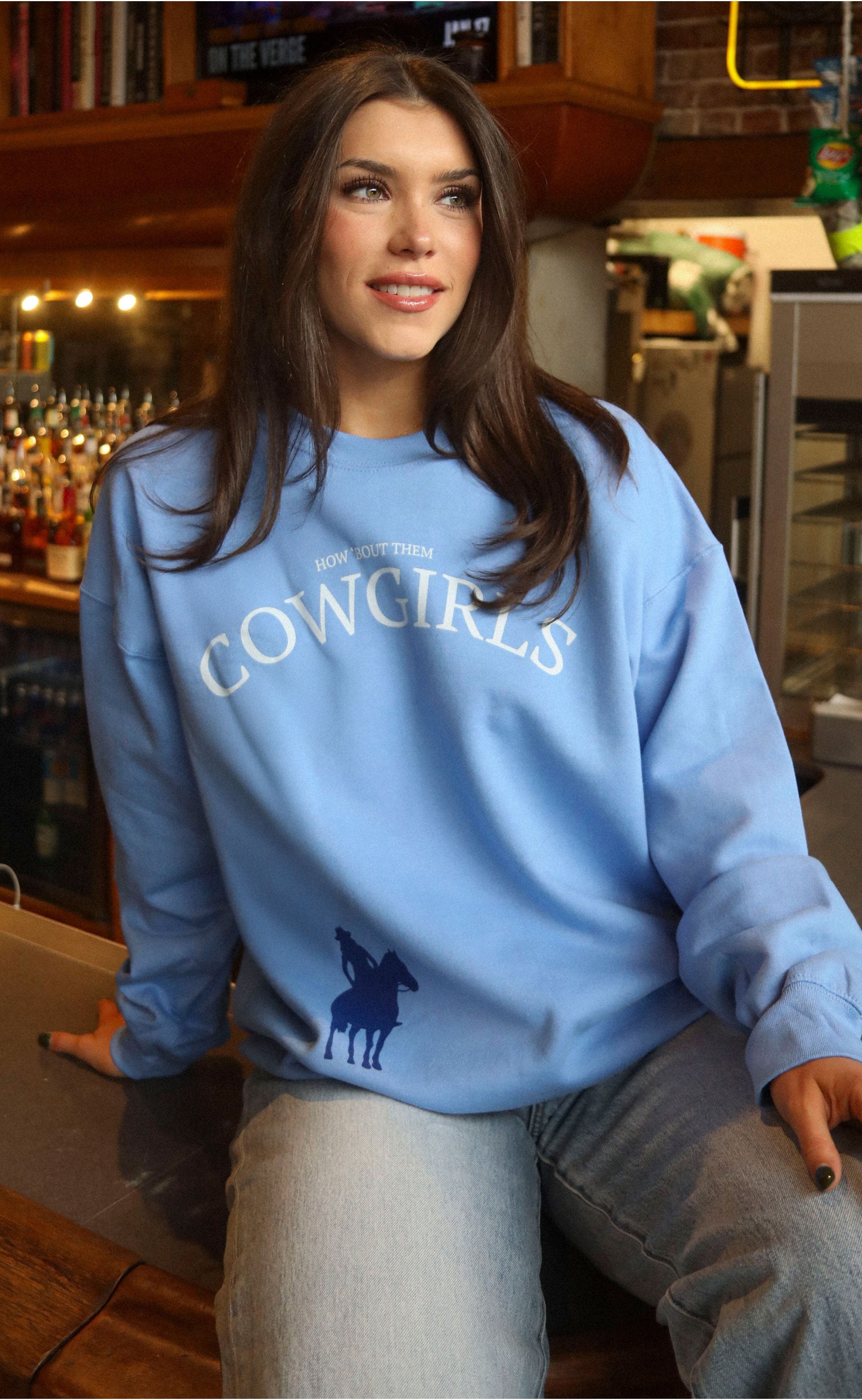 How 'Bout Them Cowgirls Sweatshirt – Western Pride with a Feminine Edge