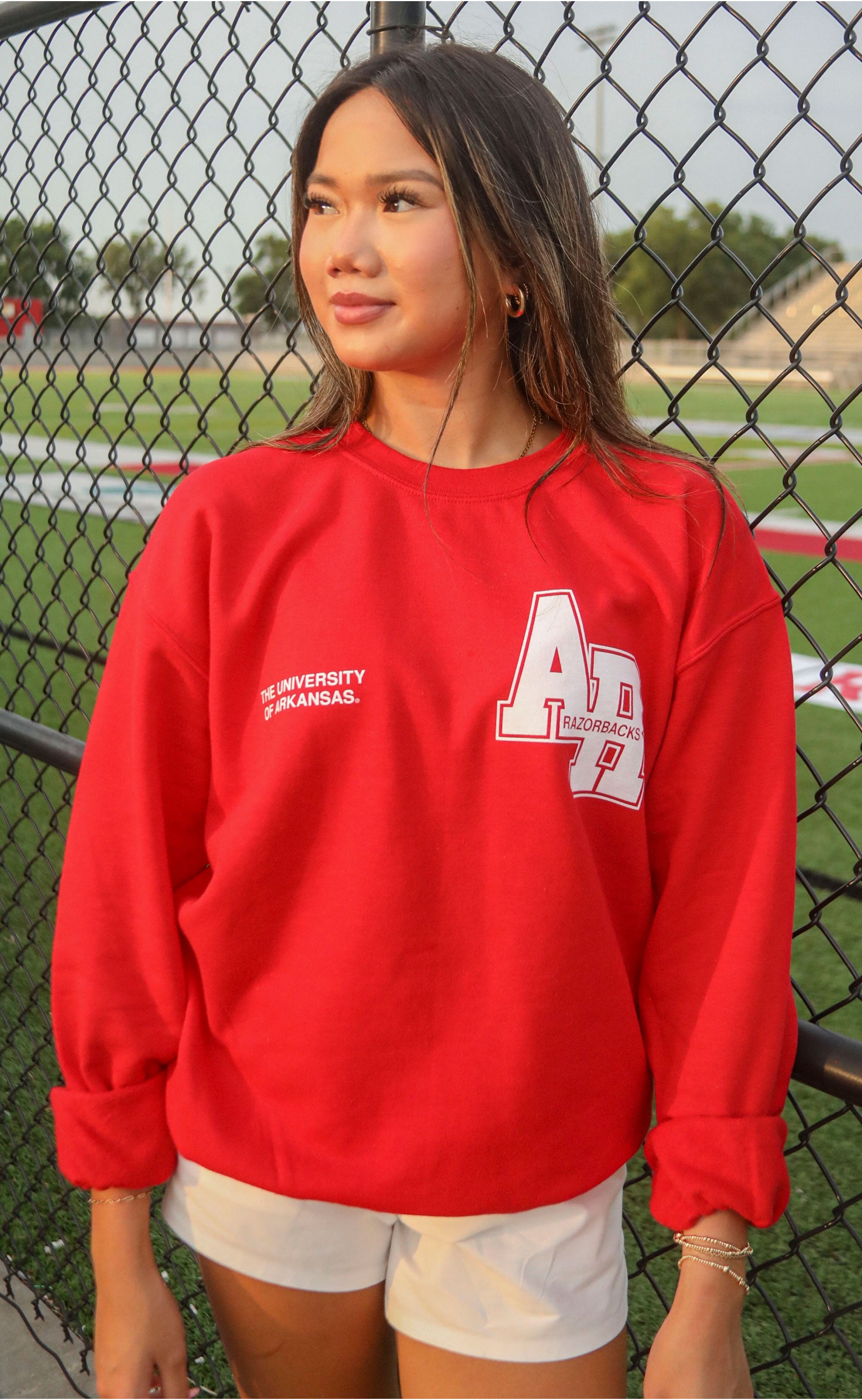 Classic Red Crewneck Sweatshirt – Soft Cotton Pullover for Everyday Casual Wear, Unisex Relaxed Fit