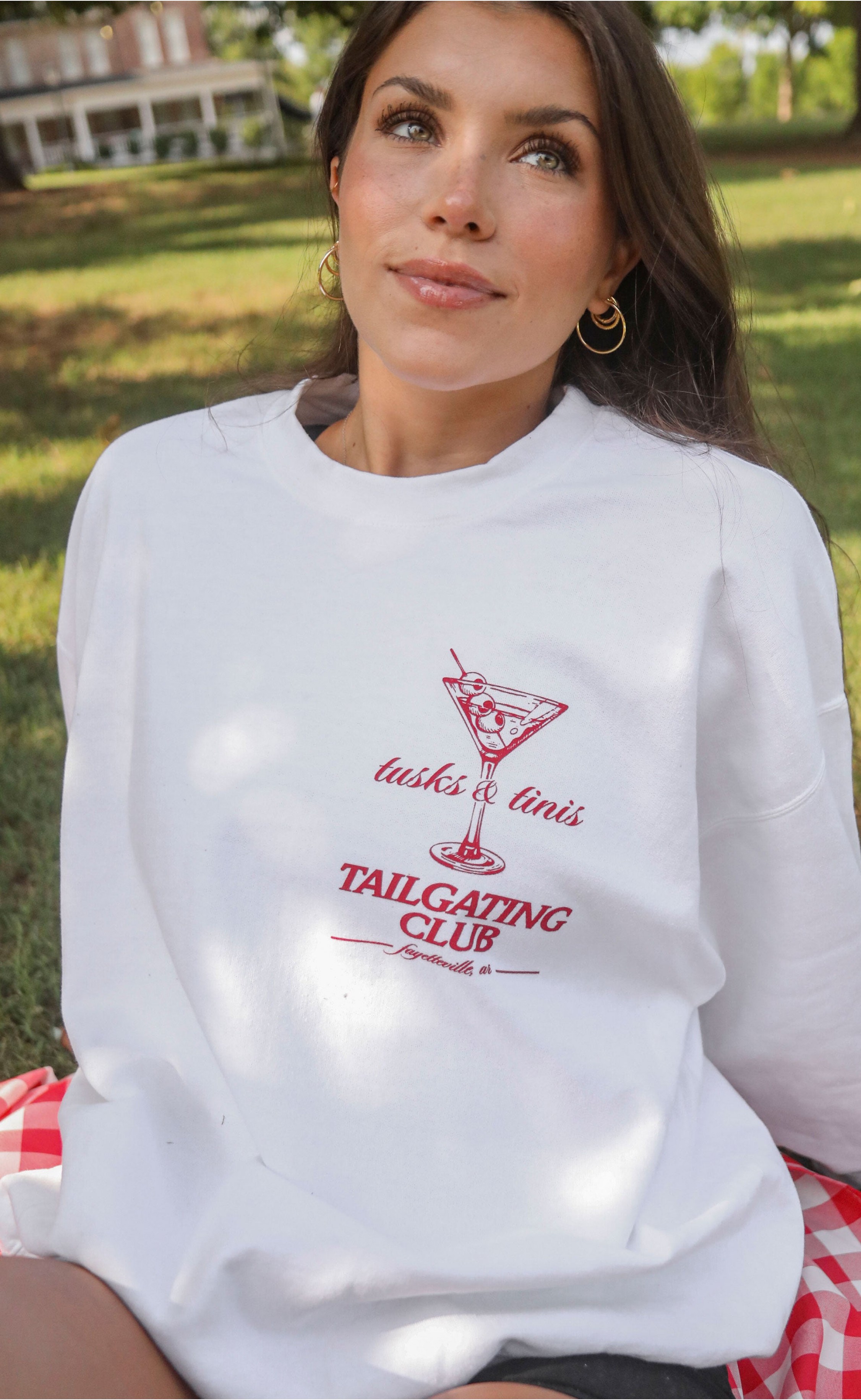 Tusks and Tinis Sweatshirt – Where Southern Charm Meets Party Vibes